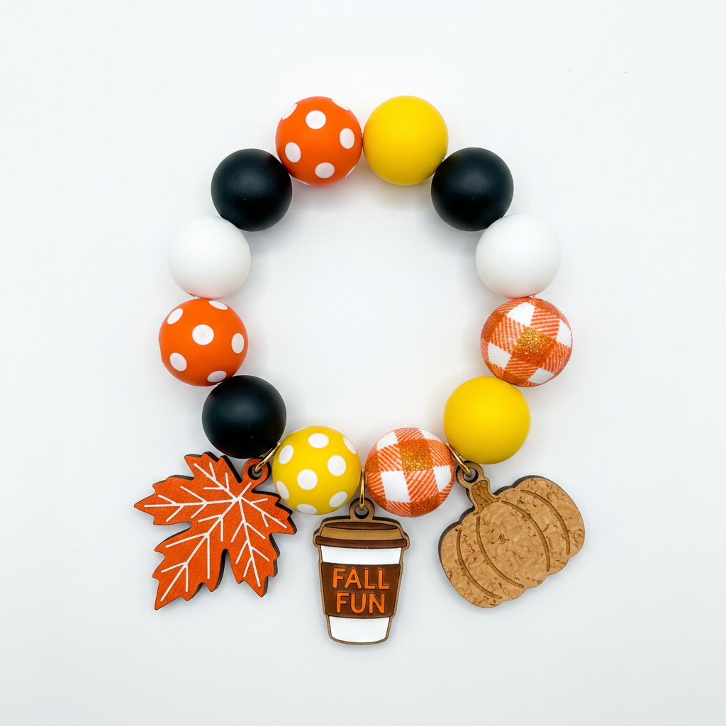 Fall Fun Beaded Bracelet