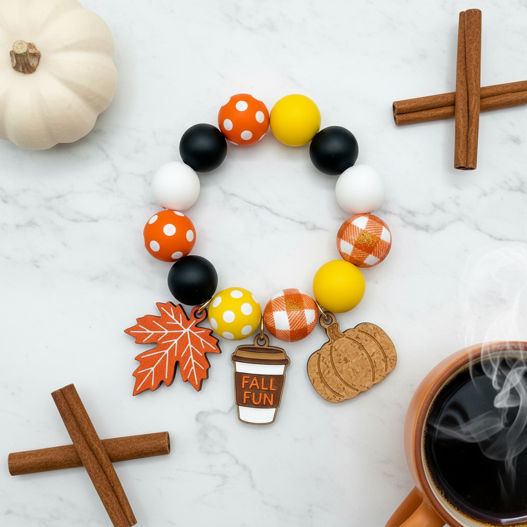 Fall Fun Beaded Bracelet