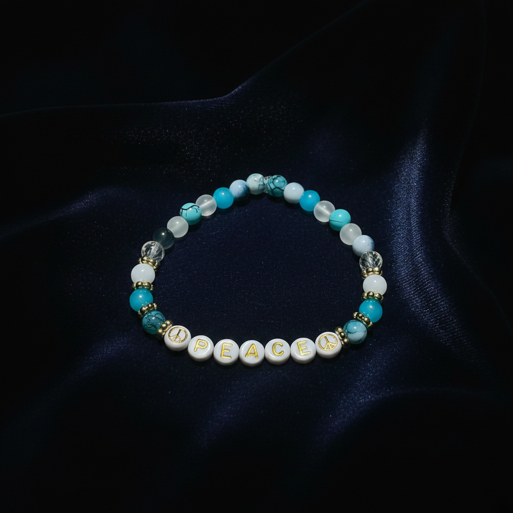 PEACE Beaded Bracelet