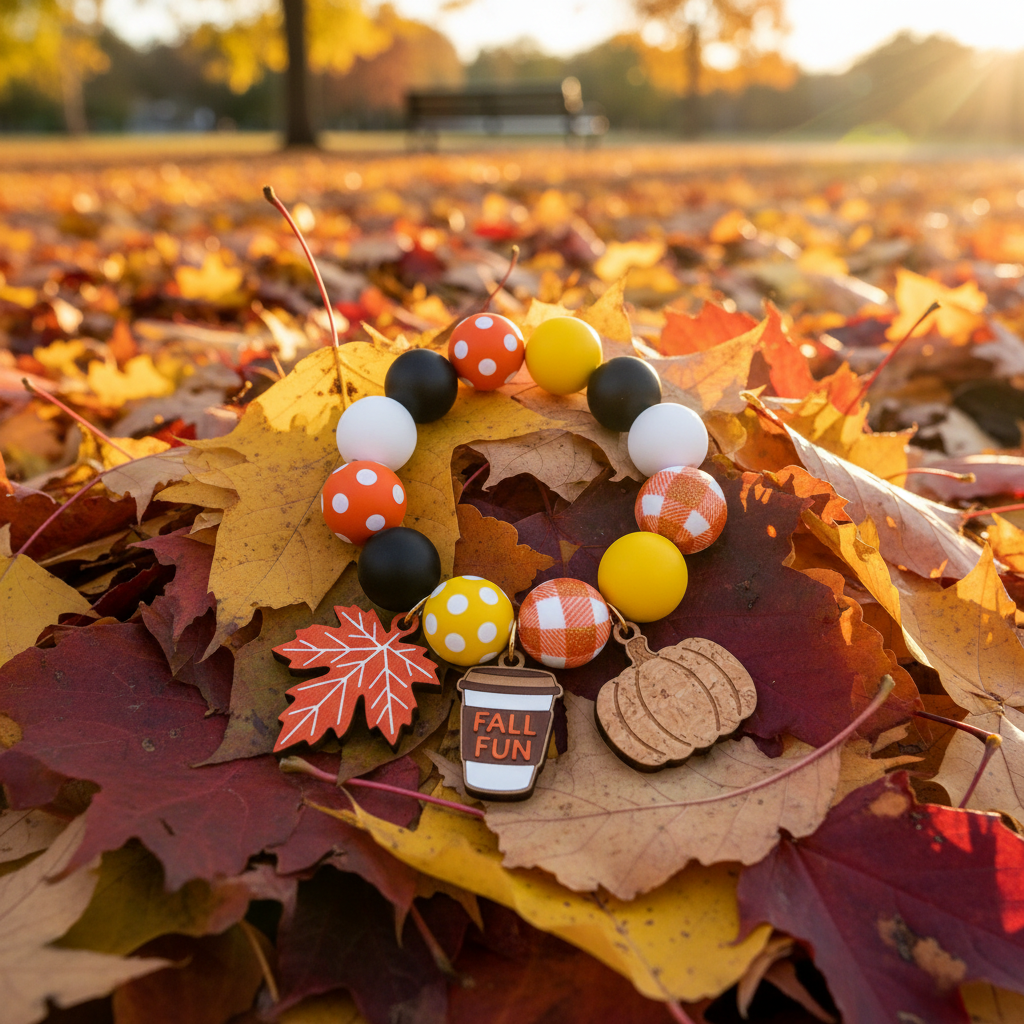Fall Fun Beaded Bracelet