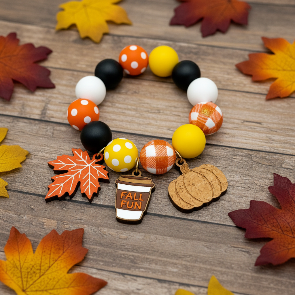 Fall Fun Beaded Bracelet