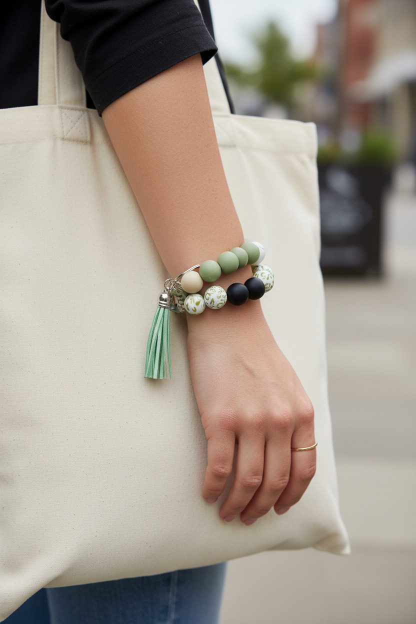 Botanical Bliss Wristlet Keychain