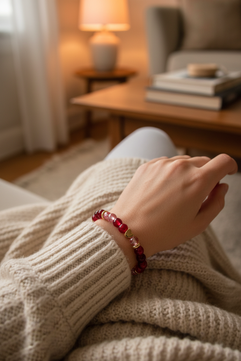 Cupid Charm Beaded Bracelet