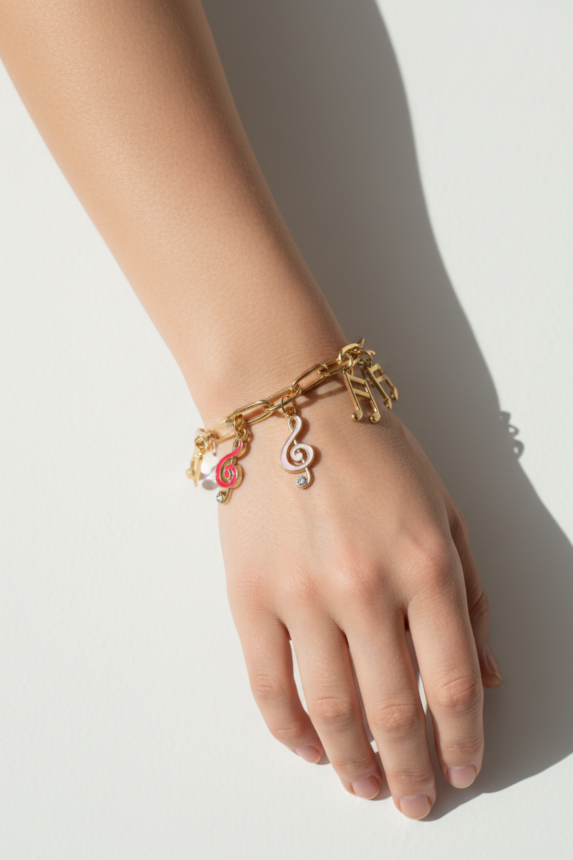 Music Note Charm Bracelet! 🎵