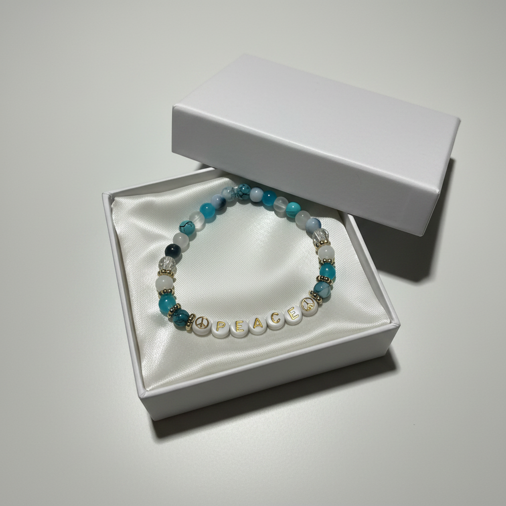 PEACE Beaded Bracelet