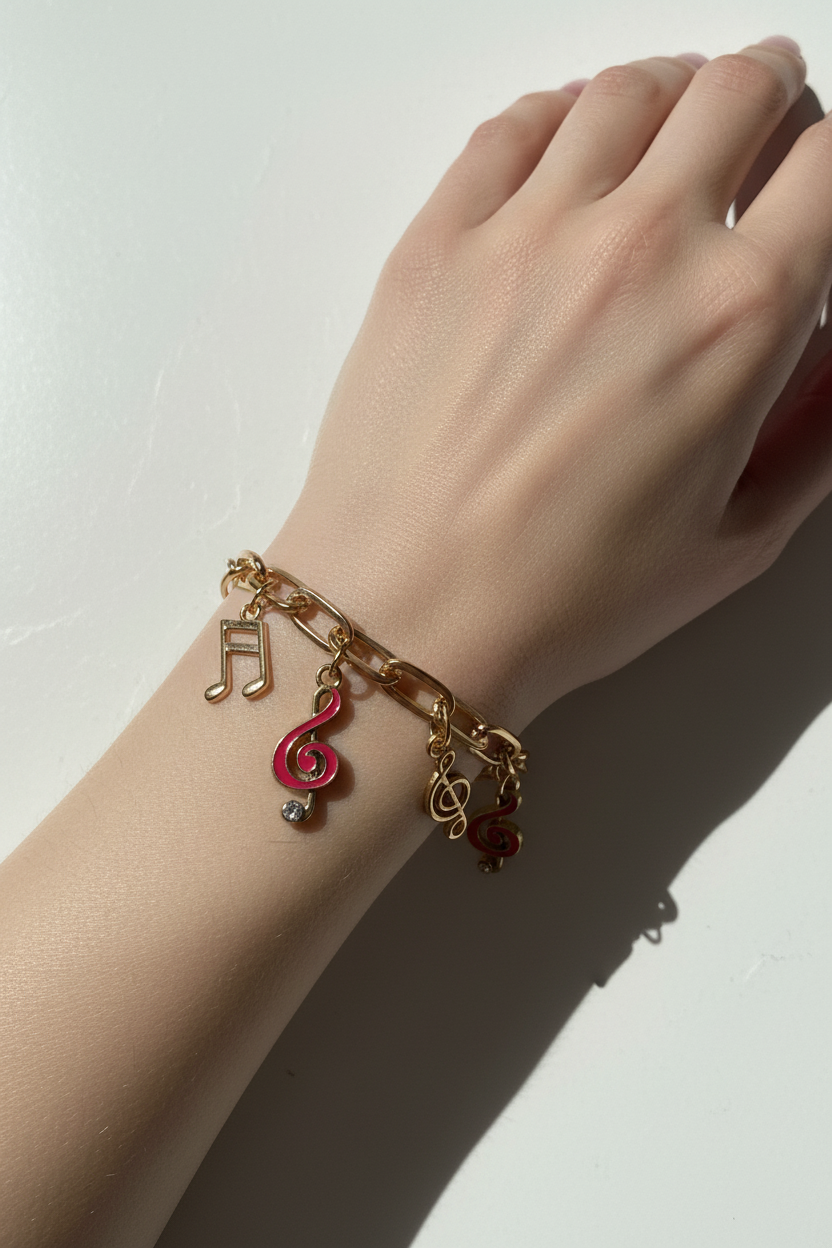 Music Note Charm Bracelet! 🎵