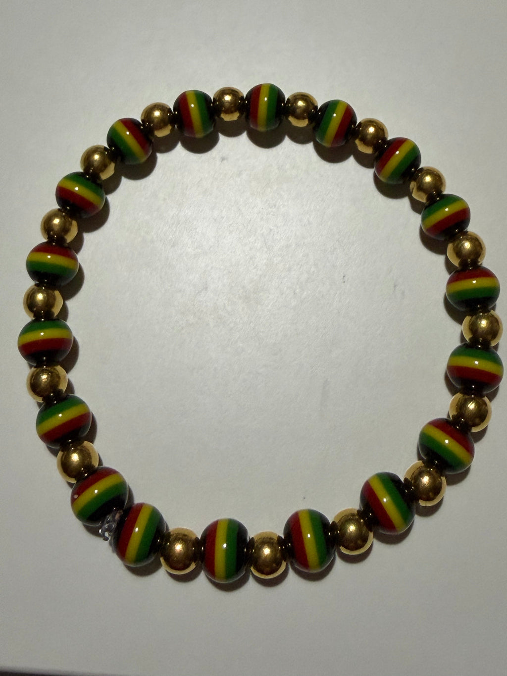 Rasta Beaded Bracelet