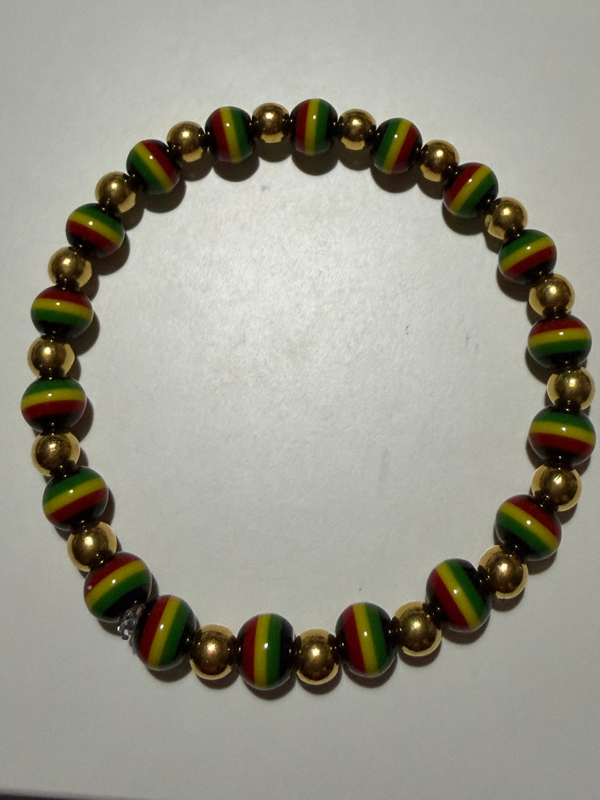 Rasta Beaded Bracelet