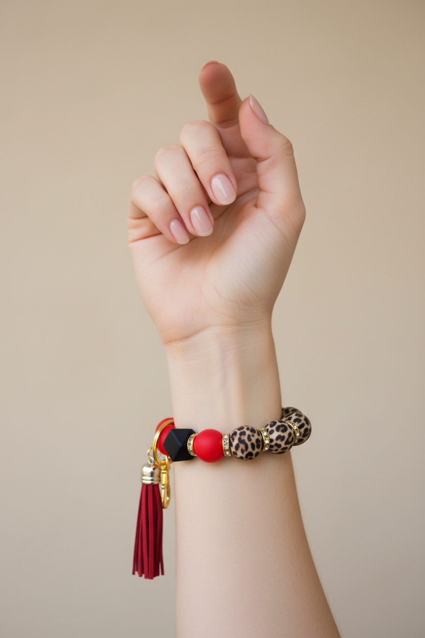 Wild Luxe Wristlet Keychain