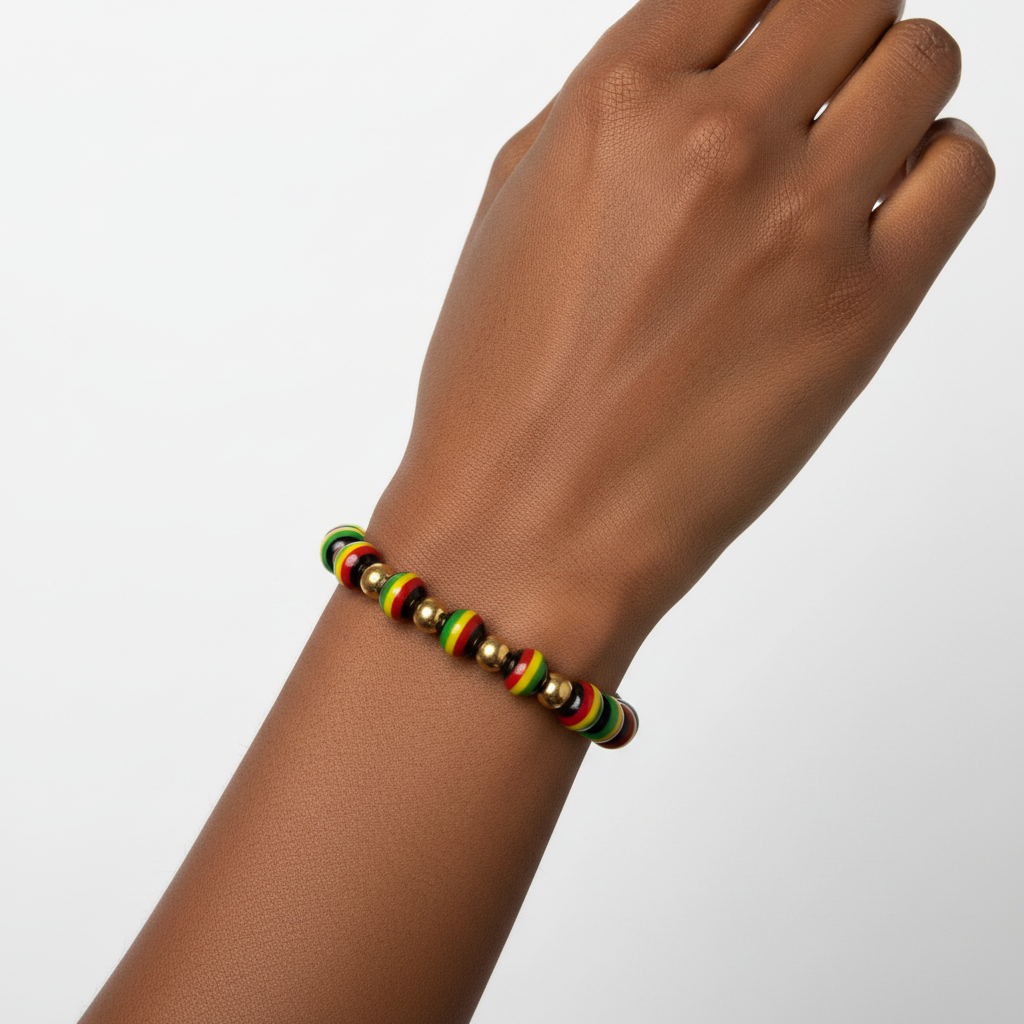Rasta Beaded Bracelet