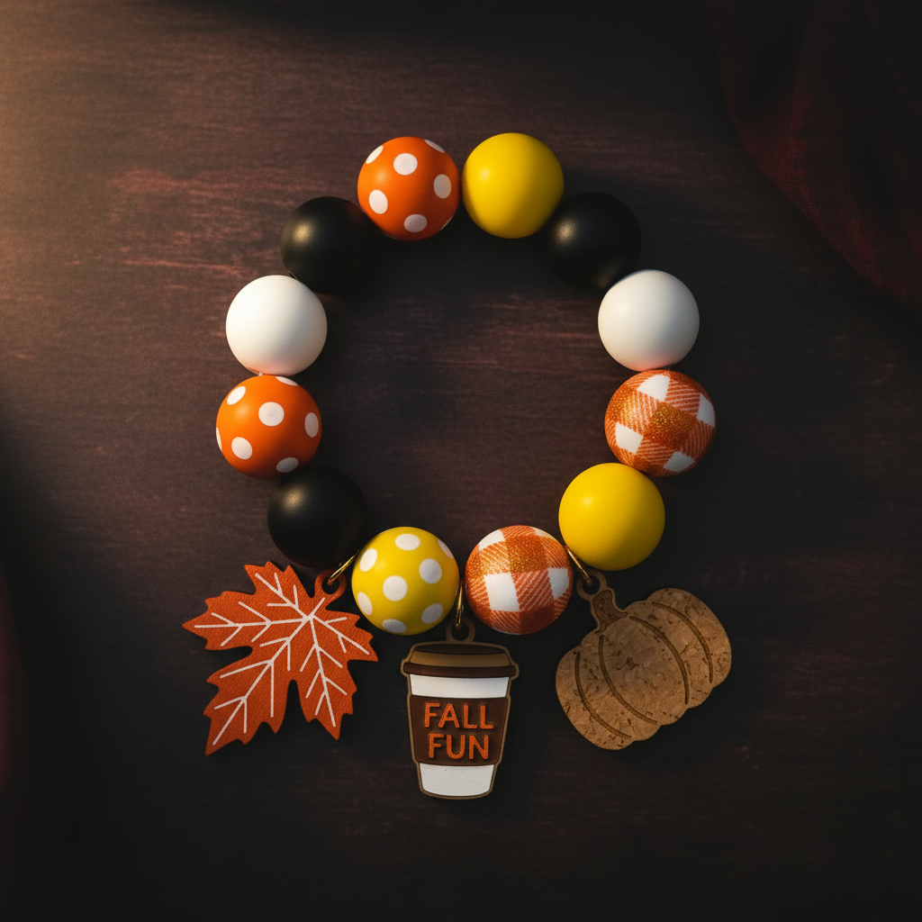 Fall Fun Beaded Bracelet