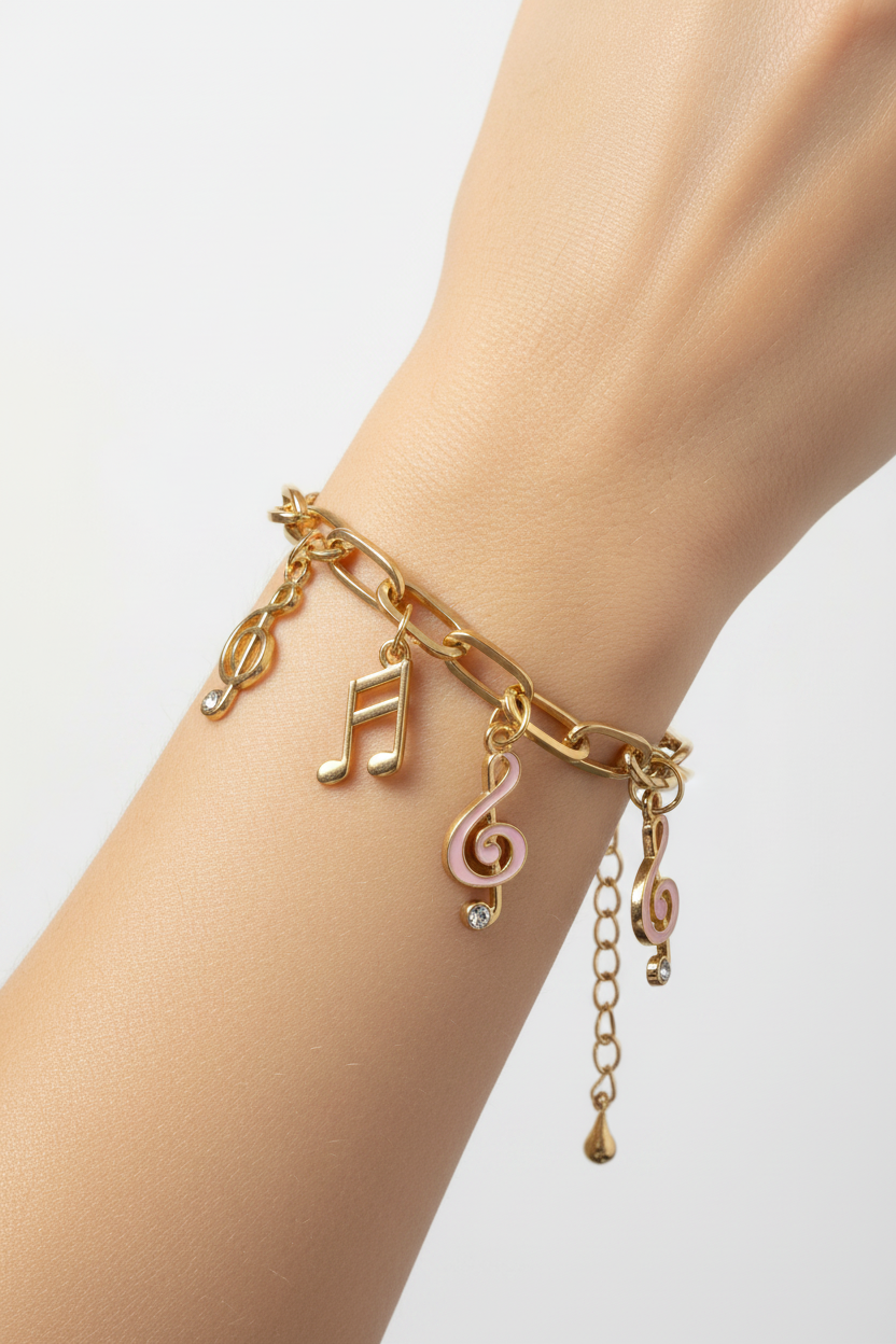 Music Note Charm Bracelet! 🎵