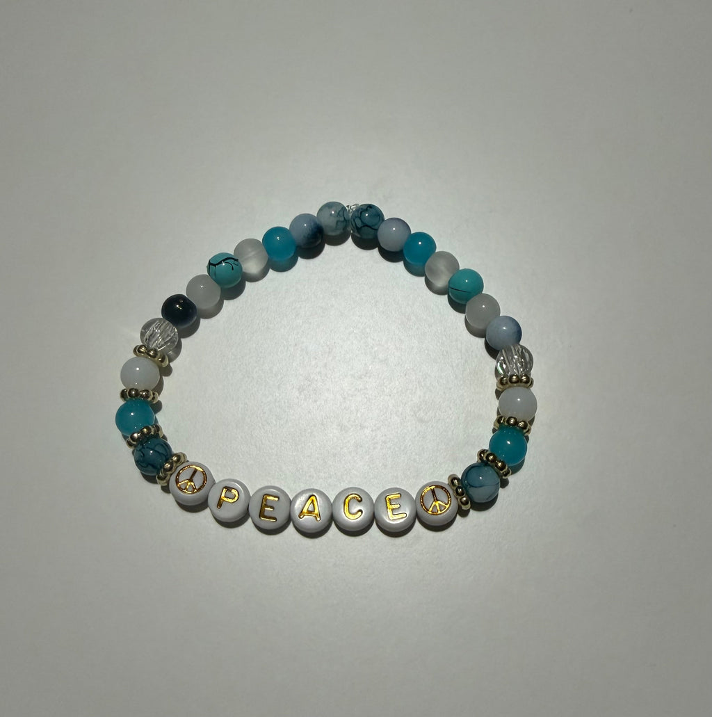 PEACE Beaded Bracelet