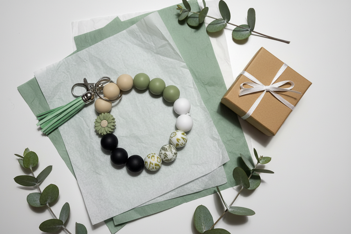 Botanical Bliss Wristlet Keychain